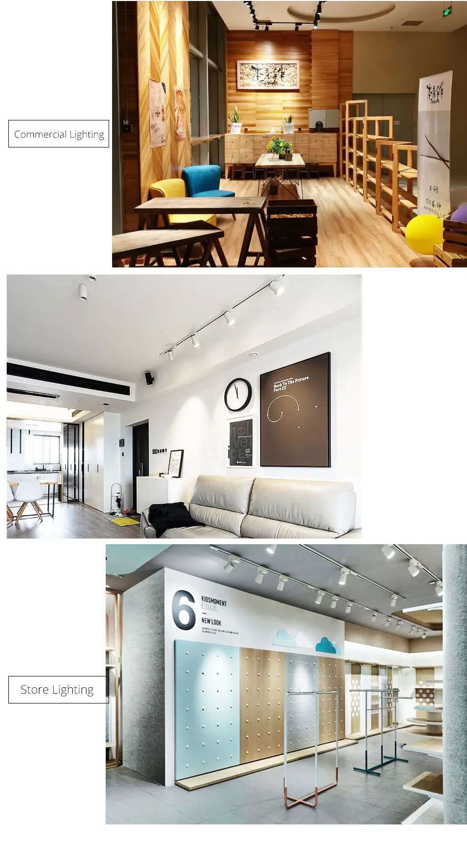 12W LED Track Light CREE Square Rail Spot Light Clothing Shoes Shop Home Kitchen Track Lighting System Spotlights Ceiling Lamps