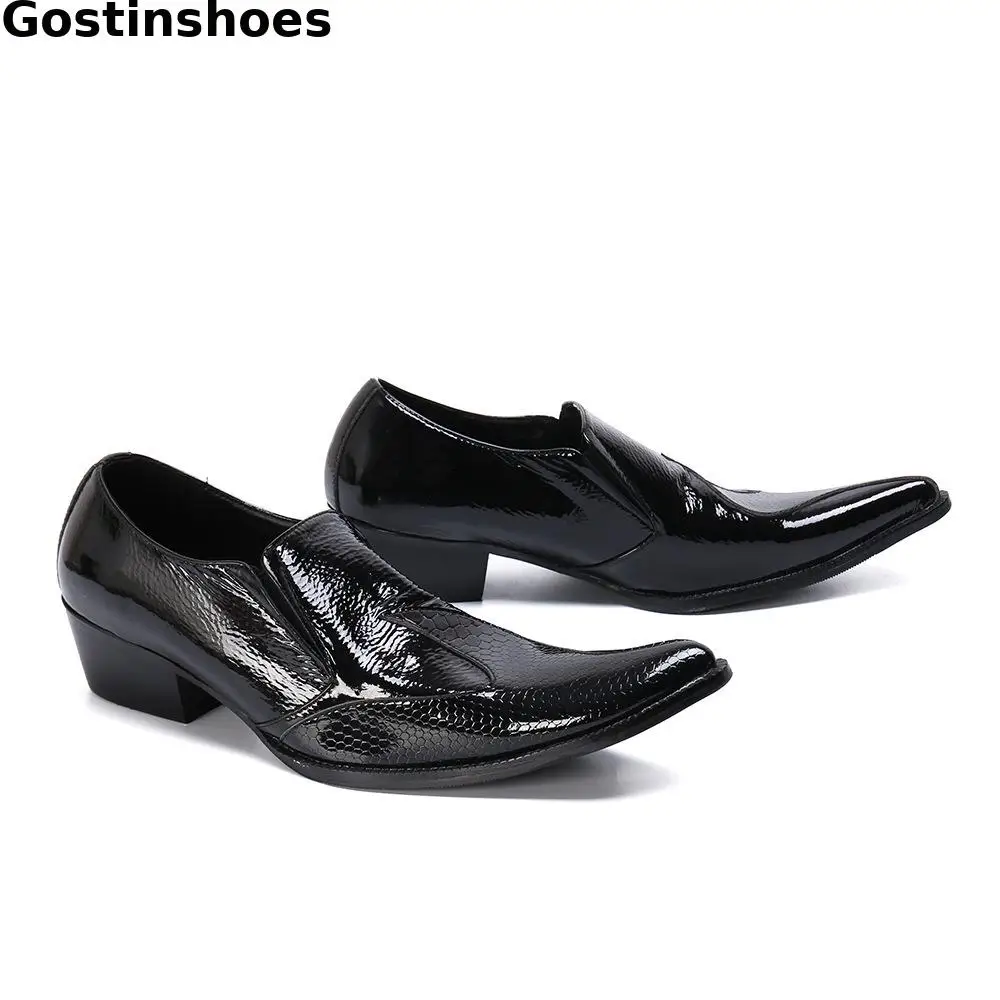 Мужская обувь черные модельные оксфорды из воловьей кожи мужские официальные