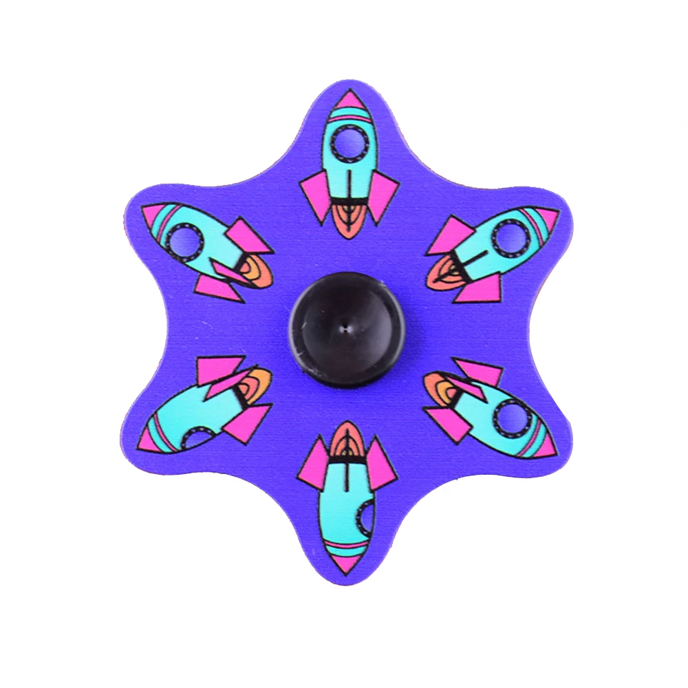 Spinner giratorio de dibujos animados con efectos especiales para correr, juguete para aliviar el estr&eacute;s con la yema del dedo-4