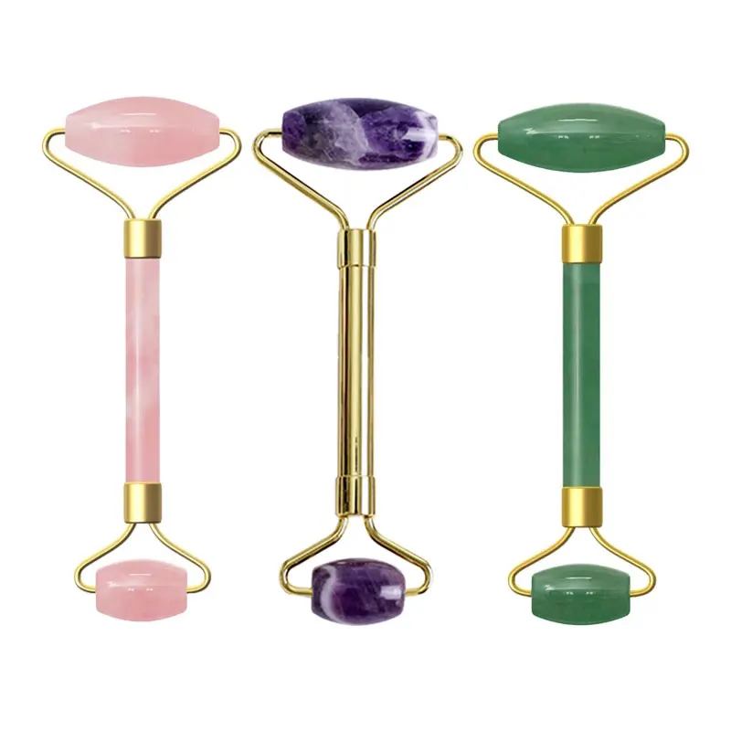 Натуральный камень нефритовый роликовый массажер лица тела глаз массаж ледяной