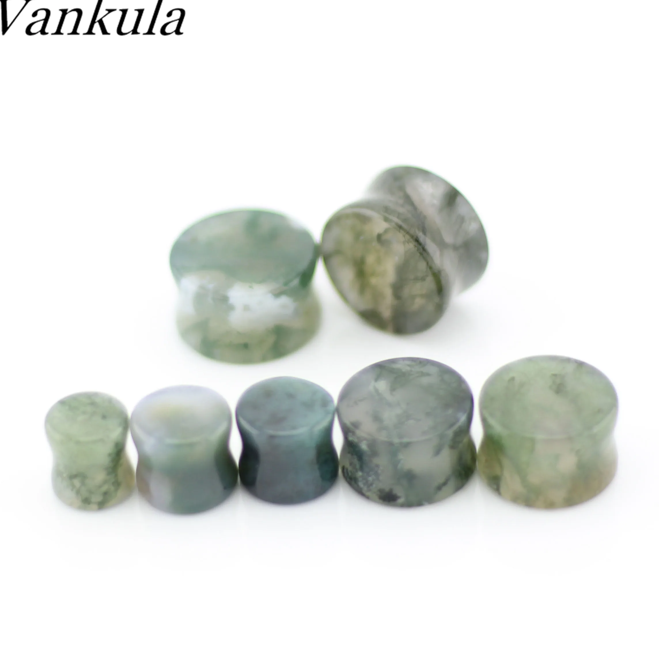 Серьги туннели Vankula из натурального камня ювелирные изделия для пирсинга с