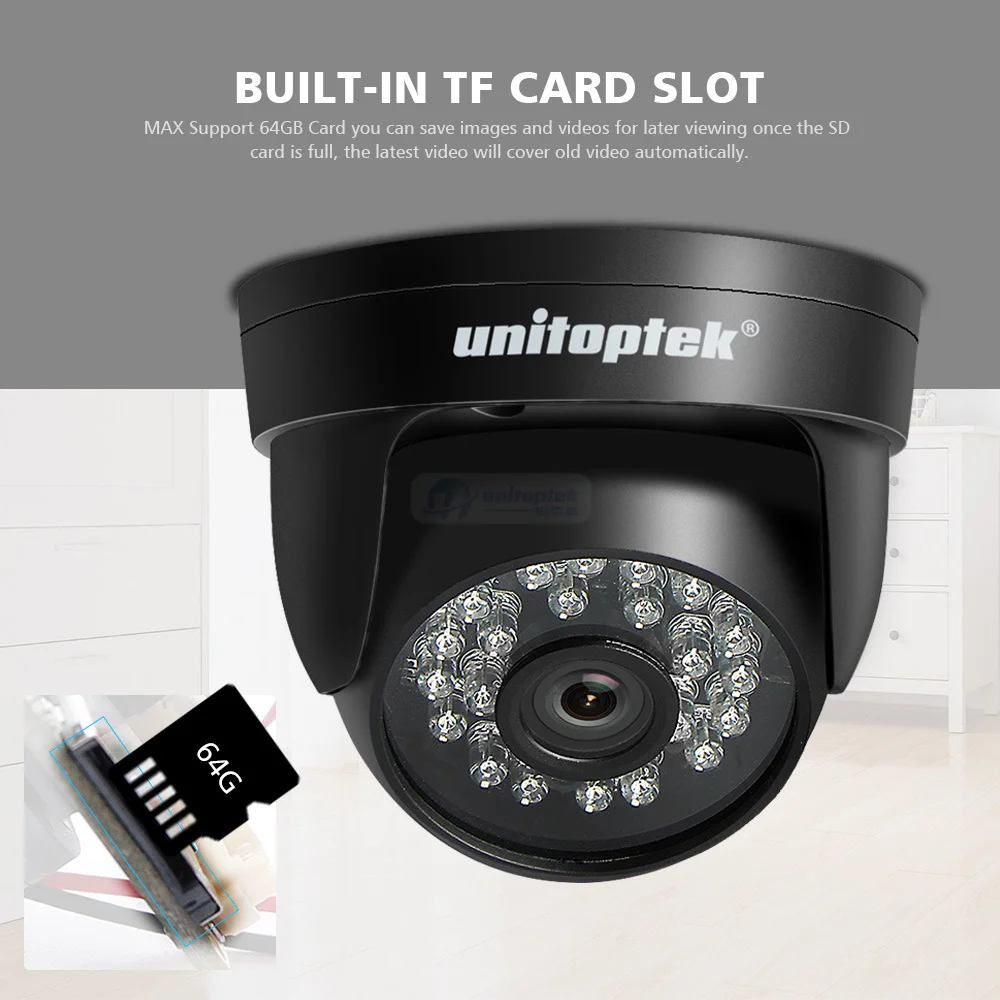HD 1080P IP wifi камера Беспроводная купольная Onvif Аудио Микрофон 720P камера видеонаблюдения ночное видение TF слот для карты приложение CamHi