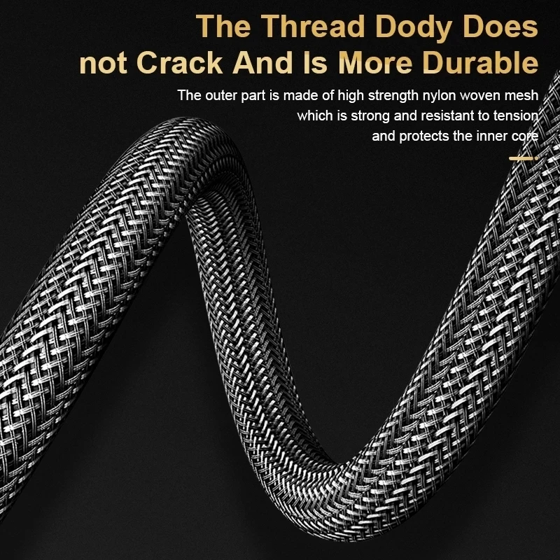 Высокоскоростной плетеный шнур HDMI совместимый кабель 2 1 48 Гбит/с Ultra 4K @ 120 Гц 8K 60 HDCP