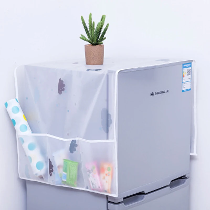 1 шт. пылезащитный чехол для холодильника с карманом хранения сумка стиральной