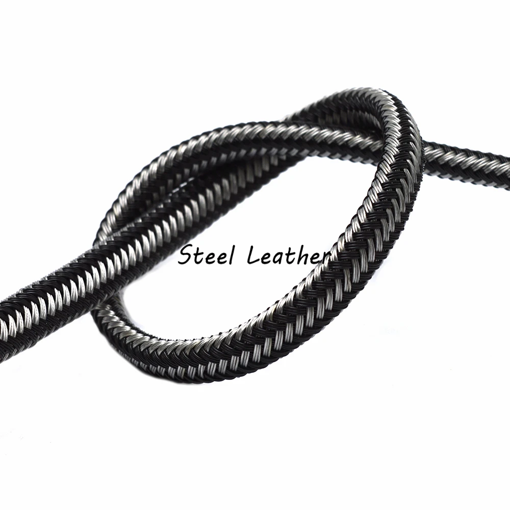 2 м/лот около 9*6 мм плетеные проволочные шнуры из нержавеющей стали для ювелирных
