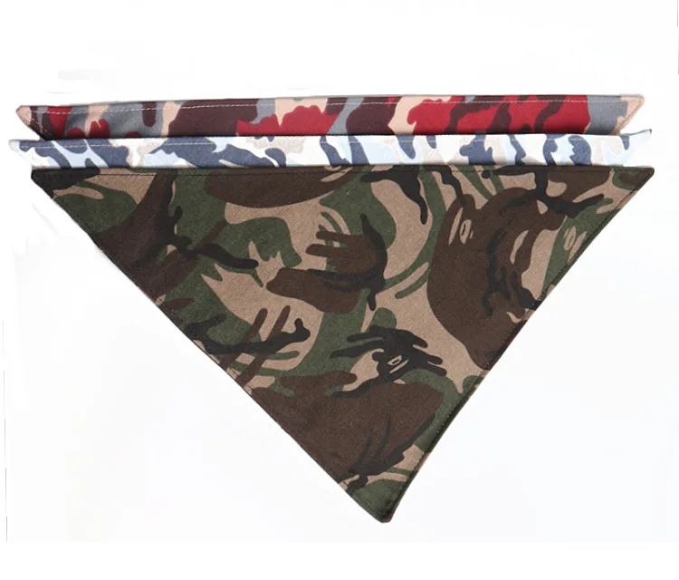 Камуфляжная бандана для собак шарф-ошейник домашних животных шейный платок и