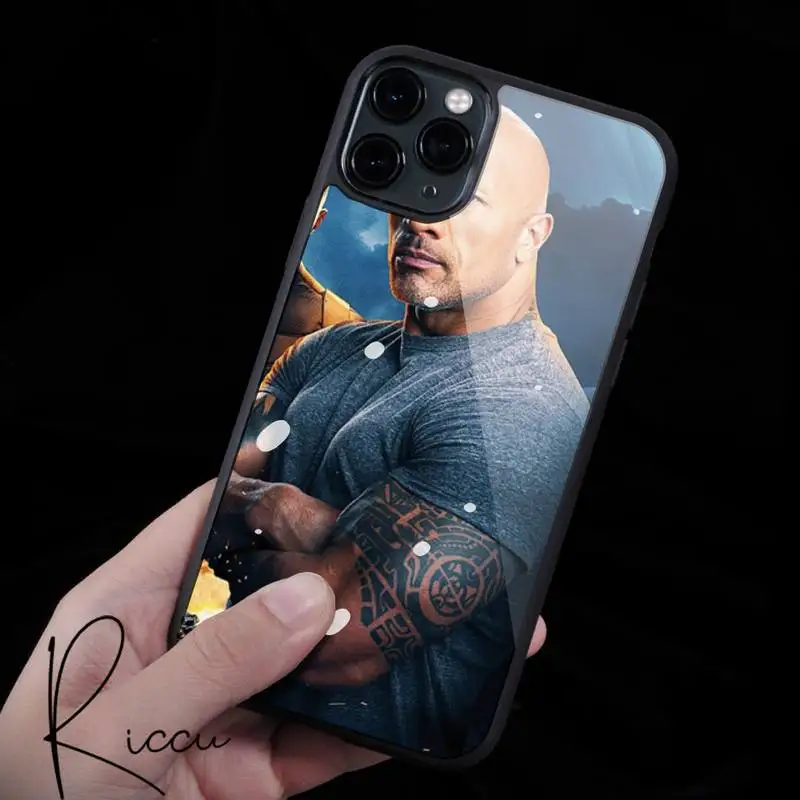 

The Rock Dwayne Johnson ua Phone Case Rubber for iPhone 12 11 Pro Max XS 8 7 6 6S Plus X 5S SE 2020 XR 12Mini case