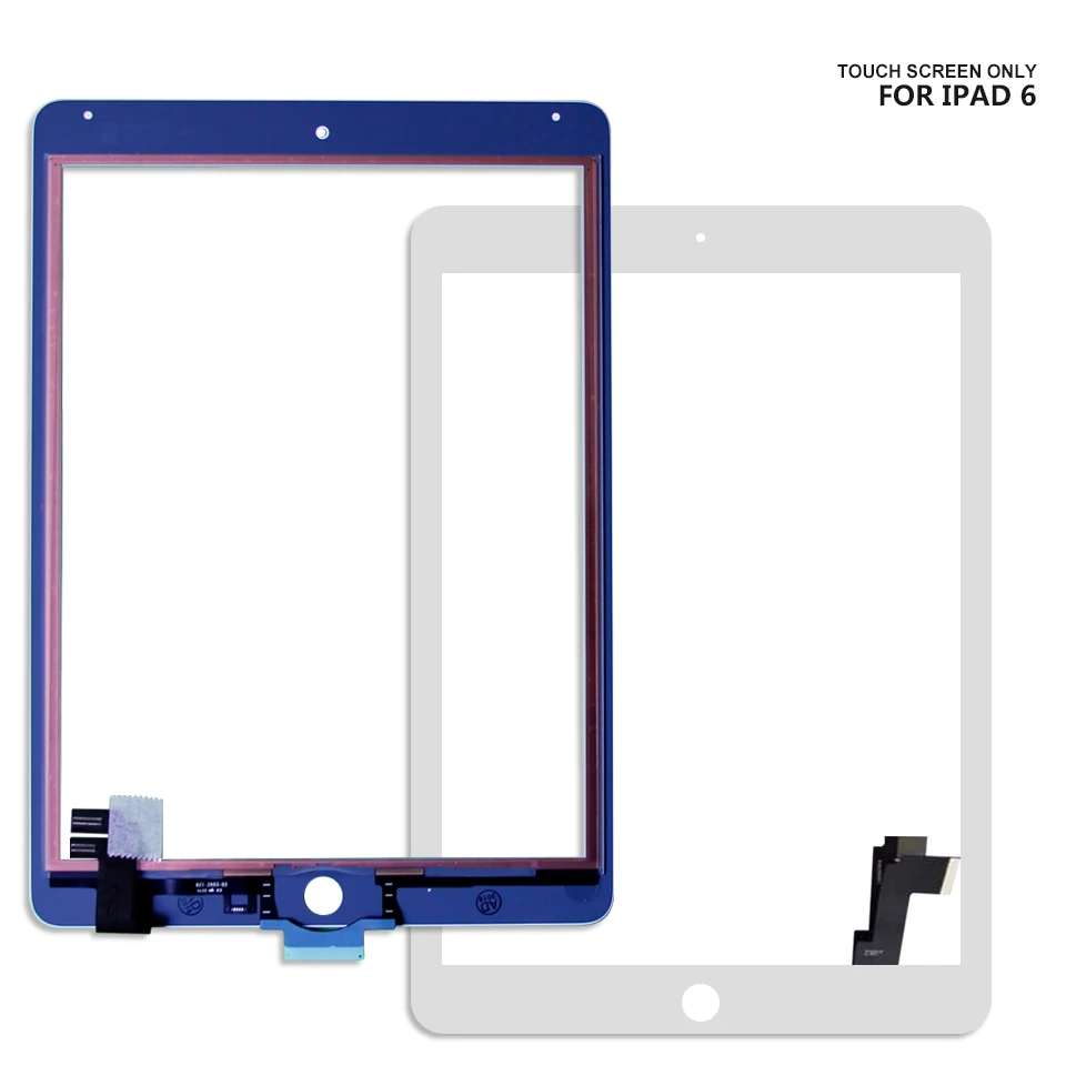 Для iPad 6 A1567 A1566 ЖК дисплей сенсорный экран дигитайзер стекло в сборе для Air 2