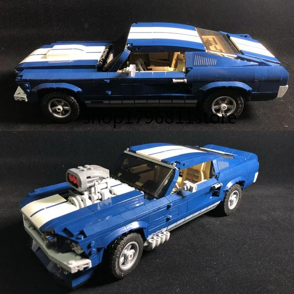 21047 1648 шт Forded Mustanged Technic серия строительных блоков Кирпичи Машинки Игрушки Детские развивающие подарки совместимы с 10265