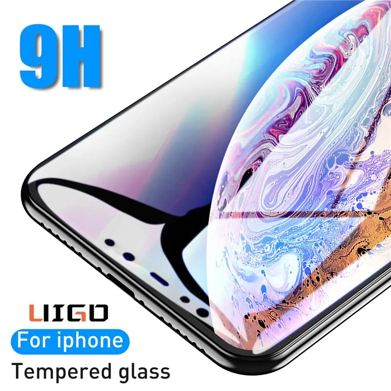 Защитное стекло UIGO для iPhone 13 11 Pro Max XS XR 7 8 Plus, Защита экрана для iPhone 12 Mini Pro Max, закаленное стекло