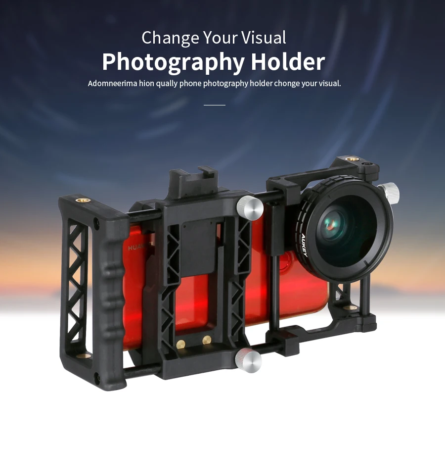 MAMEN фотографии Держатель мобильных телефонов для клетка с 0.45x 2-в-1 Широкоугольный макрообъектив для смартфона съемки видео фото Универсальный