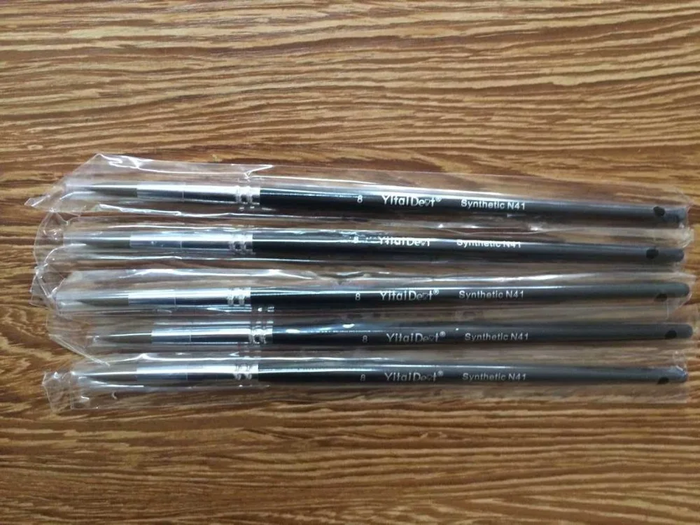 5 шт. зубная фарфоровая Кисть ручка 8 # стоматологическое лабораторное