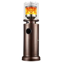 Gas Patio Heater comperature adjustable standing electric patio Stand Square Patio Heater black wicke 11KW burner