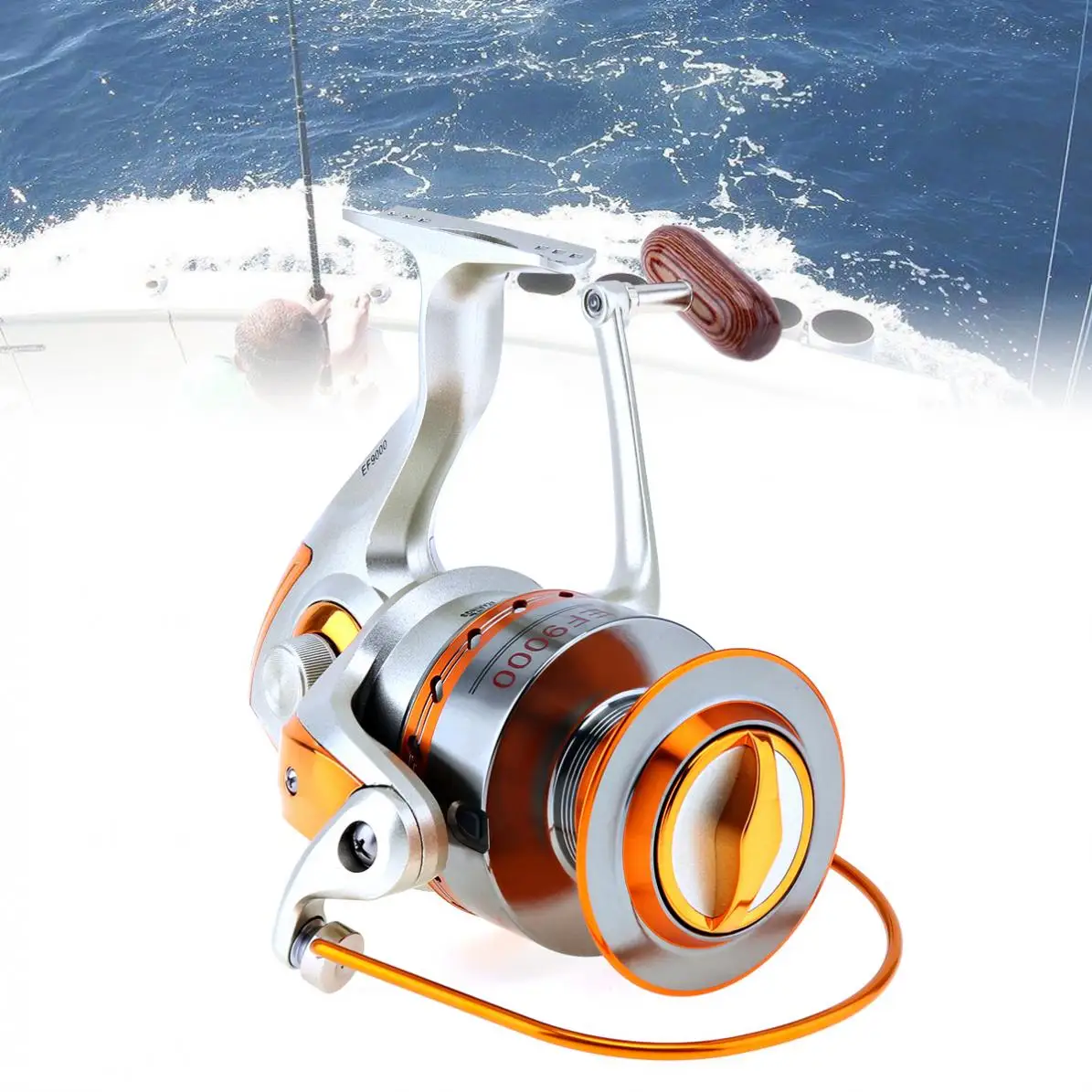 

MEW 9000 Series 12BB 4.1:1 Gear Ratio Trolling Long Shot Casting Big Sea Spinning Fishing Reel