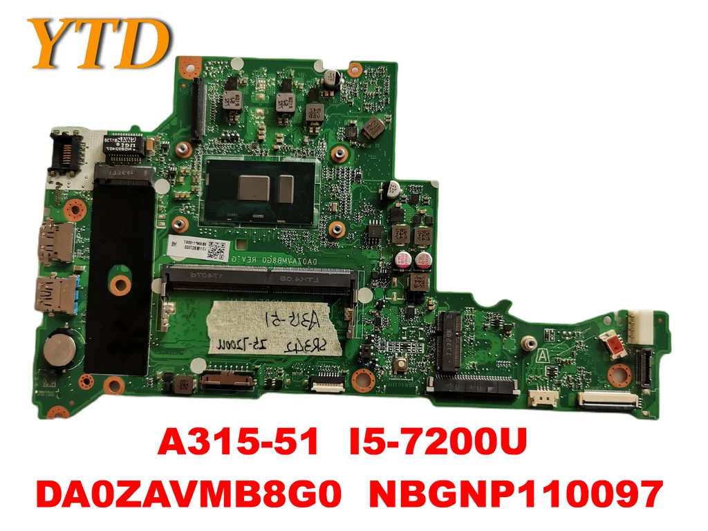 

Оригинальная материнская плата для ноутбука ACER A315-51, A315-51, DA0ZAVMB8G0, NBGNP110097, проверенная, хорошая, бесплатная доставка