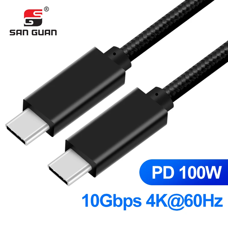 Шнур USB Type C 5 А 100 10 футов для видеокамеры Oculus PD Вт 4K совместимый с Thunderbolt3 Samsung Macbook Pro