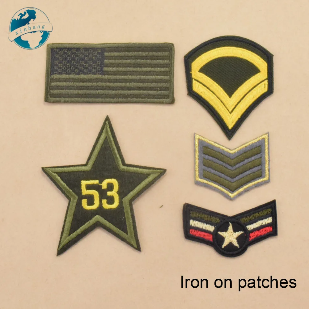5 узоров железные патчи для глажения insignia набор самостоятельной Аппликации