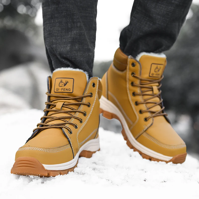 Уличные Ботинки martin Мужская водонепроницаемая походная обувь теплая плюшевая