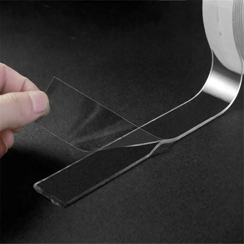 Лидер продаж многоразовая двусторонняя клейкая нано-лента 1/3/5 м не оставляющая