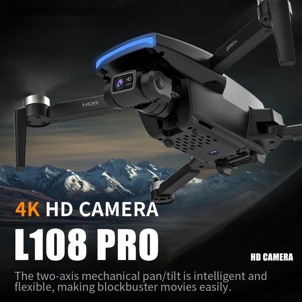 

Квадрокоптер L108 Pro складной с Gps и HD-камерой, 1000 м