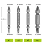 4 шт. поврежденный винт  двойная боковая дрель сломанный винт легко вынуть удалитель болтов экстрактор набор инструментов