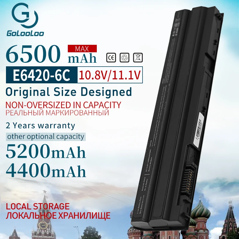 Аккумулятор Golooloo для ноутбука Dell Latitude E5430 E6430 E5520m e5420 E6120 E6520 E6420 E6530 Vostro 3560 8858x T54FJ 6