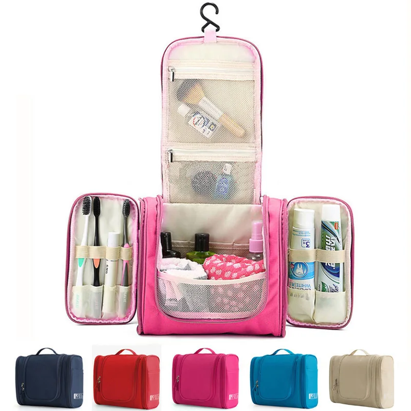 

Waterproof Travel Organizer Bag Unisex Women Cosmetic Bag Hanging Travel Makeup Bags Washing Toiletry Kits Storage Bags