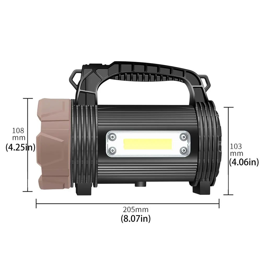 

Super Bright Spotlight Flashlight XHP90 LED Handheld Flashlights High Power Flashlight Outdoors Lamp Searchlight 889E