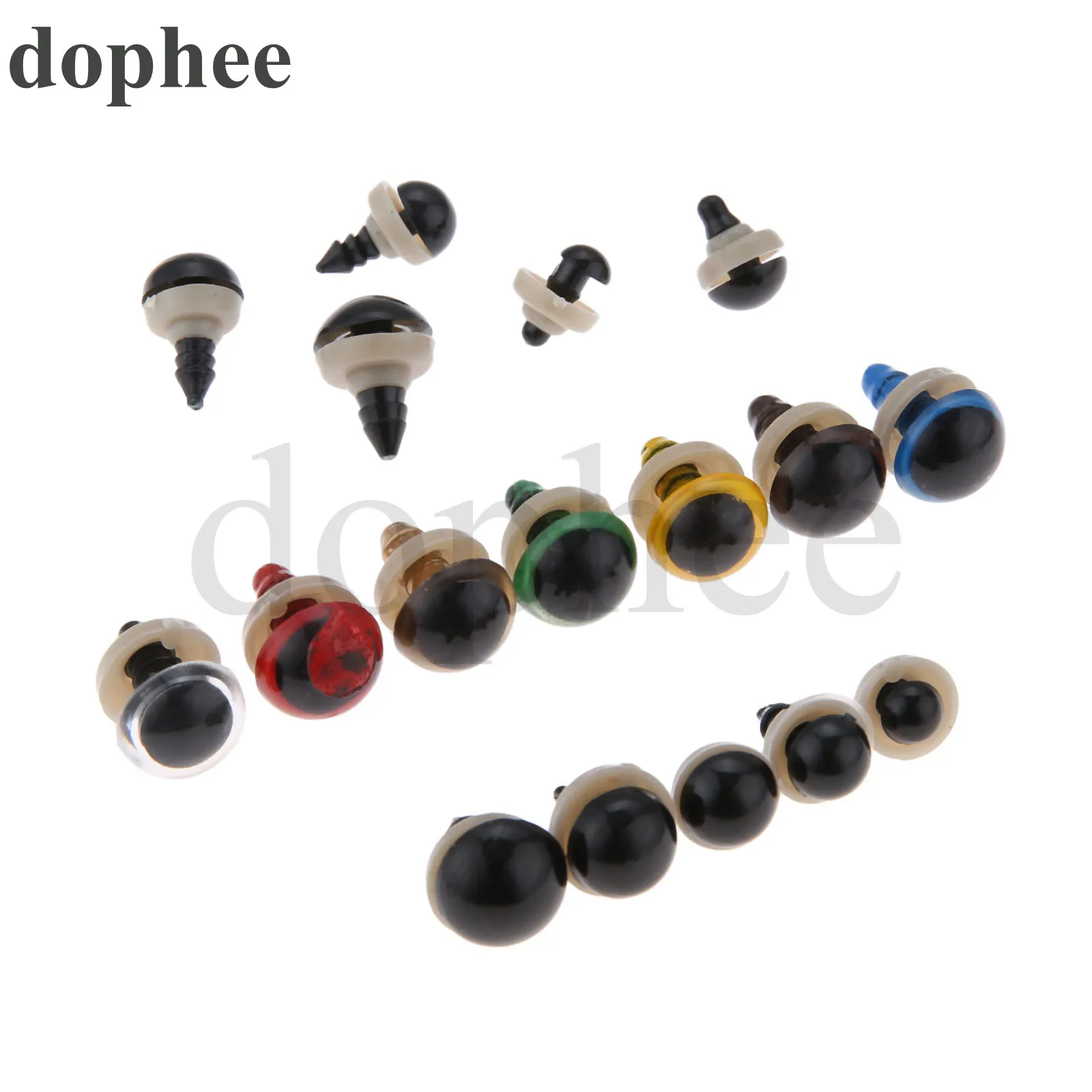 Пластиковые безопасные глаза dophee для плюшевого мишки мягкие игрушки застежка