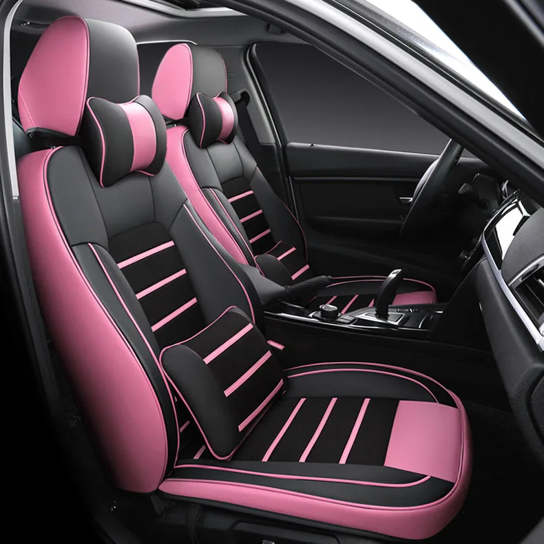 

custom car Seat Cover leather 7 seats for Toyota Estima Land Cruiser Prado Fortuner Alphard Previa Wish car accessories styling