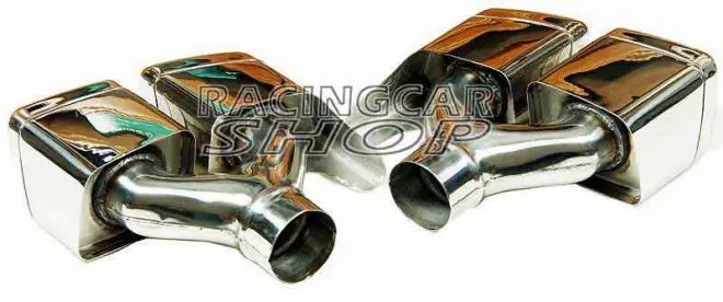 S63 S65 AMG стиль двойные выхлопные наконечники трубы подходит для Mercedes Benz W212 E350 E500 E550