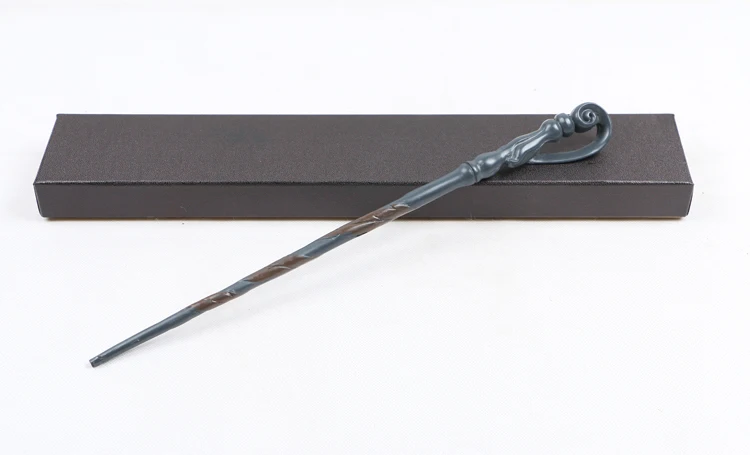 Оригинальная версия металлический сердечник Deluxe COS Colsplay Core Luna Voldemort Гермиона Волшебная волшебная палочка подарочная упаковка - Цвет: Серебристый