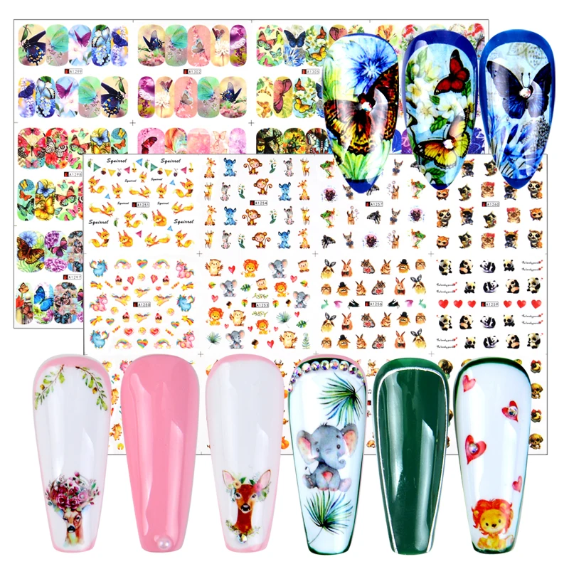 

12 Designs Mixed Dreamcatcher Nails Sticker Set Flowers Water Transfer Slider Decals on Nail Art Decorations DIY Adhesive Tips
