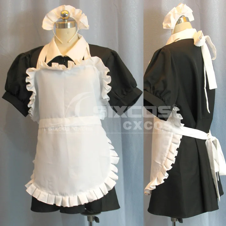 

Anime Fairy Tail Virgo Cosplay Costume Female Black Maid Outfit Cafe Restauran Waiter Role Play Clothing High-End Custom-Make