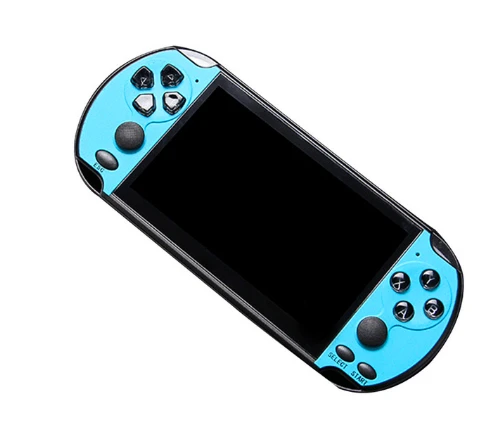 blue X7 Plus ручной MP5 Детские фильмы перезаряжаемая игровая консоль портативная двойная рокер камера lcd HD видео 8G музыка - Цвет: blue