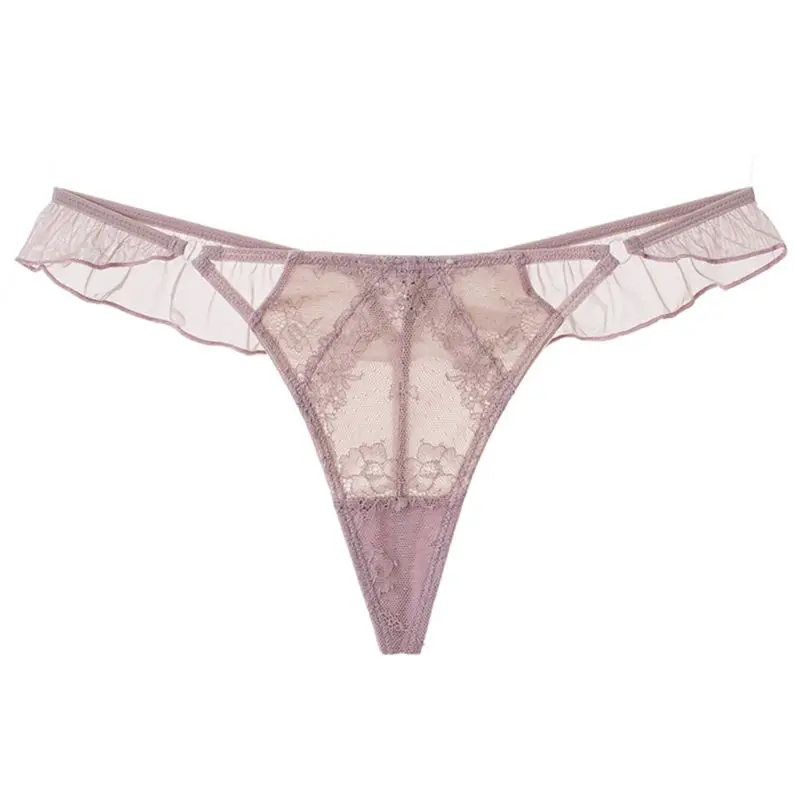 Роскошные европейские кружевные сексуальные стринги женское Прозрачное нижнее