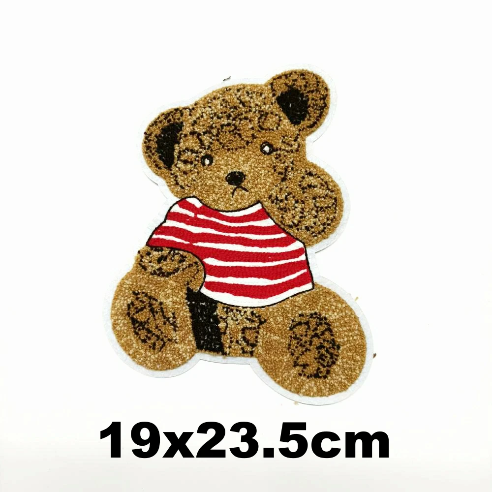 

Apparel large embroidery big bear cartoon patches for clothing AM-3458