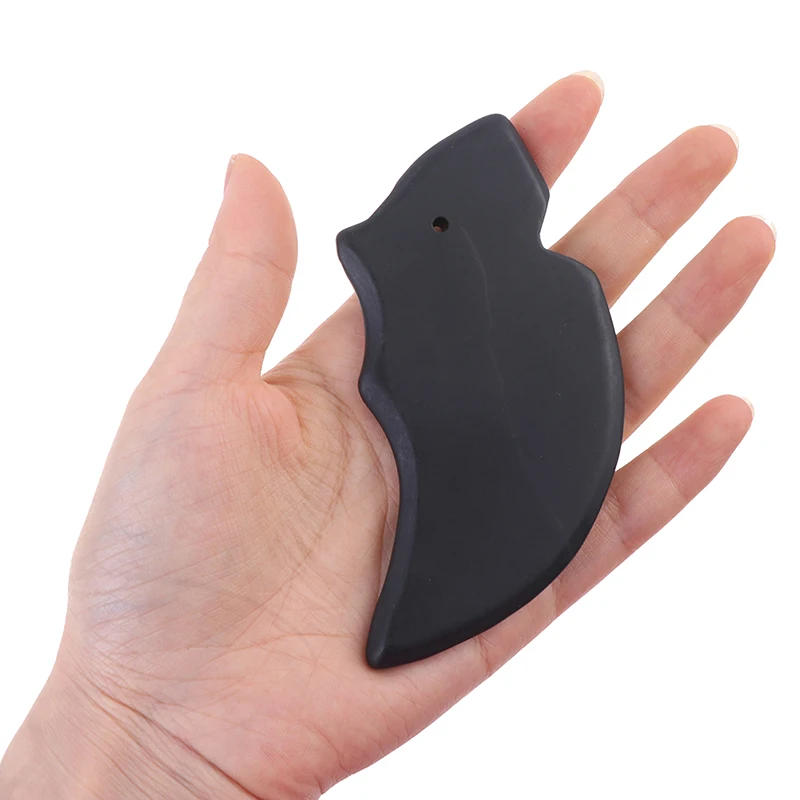 

Ручной черный натуральный спа-массажер, Нефритовый камень