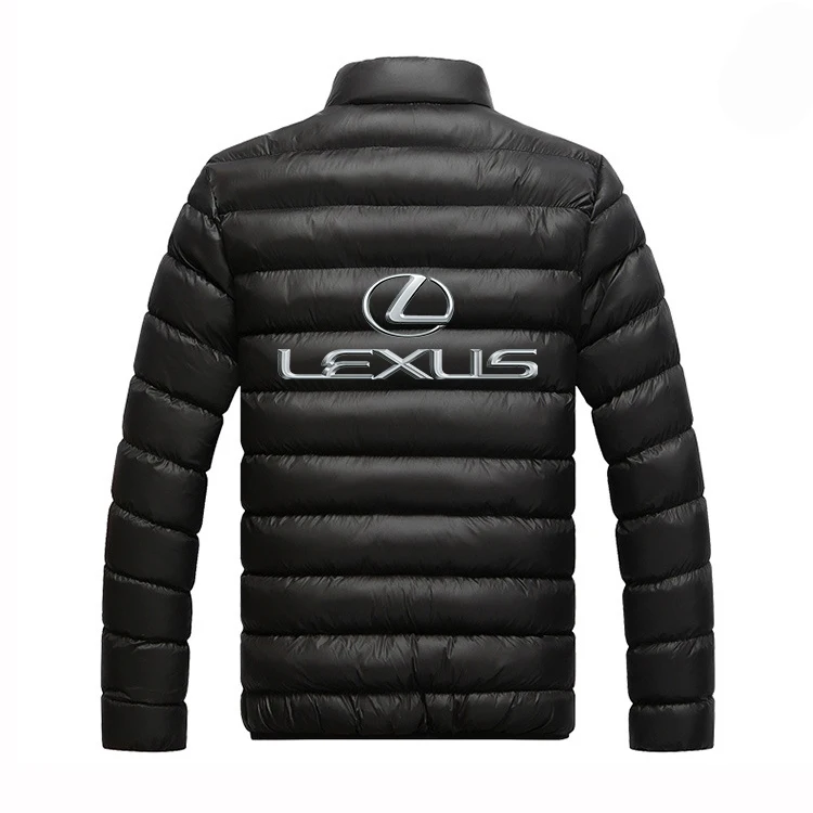 

2021 Lexus New 4 Color Streetwear Jackets Zipper Male Print Casual Padded Sport Coats Man's Hip Hop College Cotton Coat