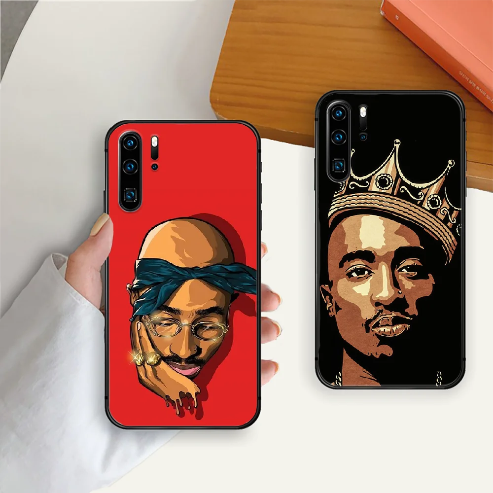 

Rapper Hip Hop 2pac Tupac Phone Case Cover For Huawei P 10 20 30 40 Mate Lite Pro Smart Z 2019 Black Black