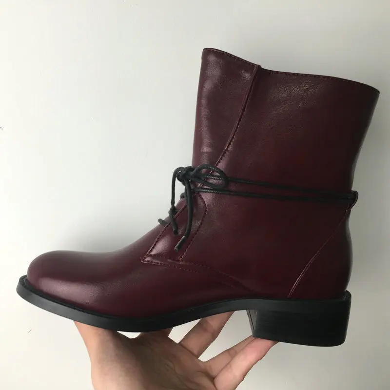 Из искусственной кожи Ботильоны на сезон осень-зима Ботинки Женская обувь