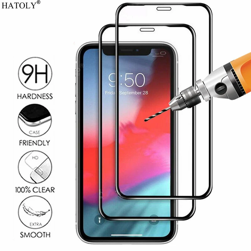 1 шт. закаленное стекло для iPhone 11 Pro Защита экрана Полное покрытие 3D пленка с