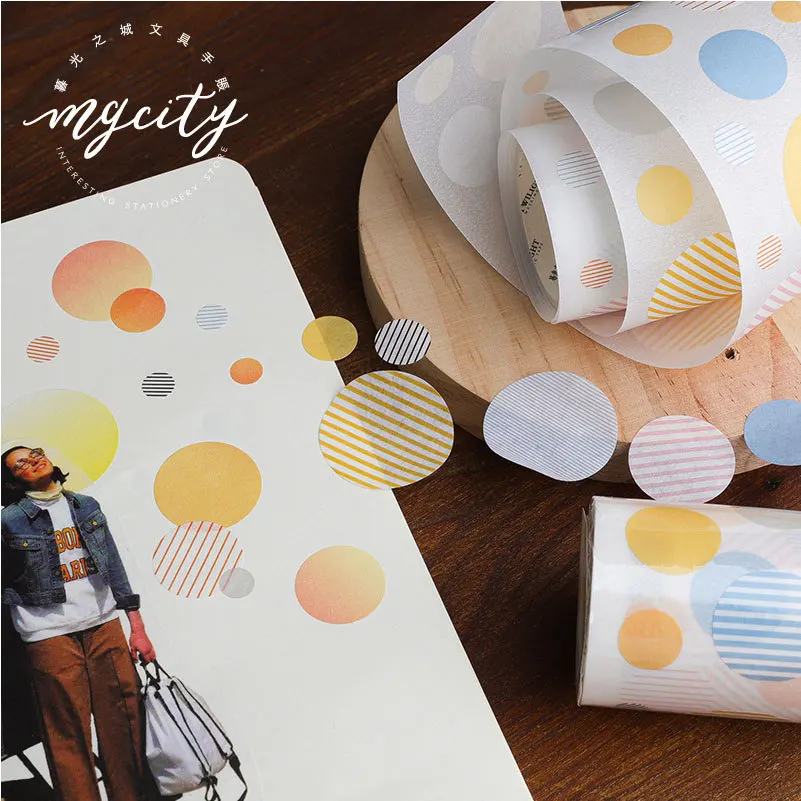 4 см широкий Kawaii Dot Васи клейкая лента Diy Скрапбукинг наклейка этикетка маскирующая лента