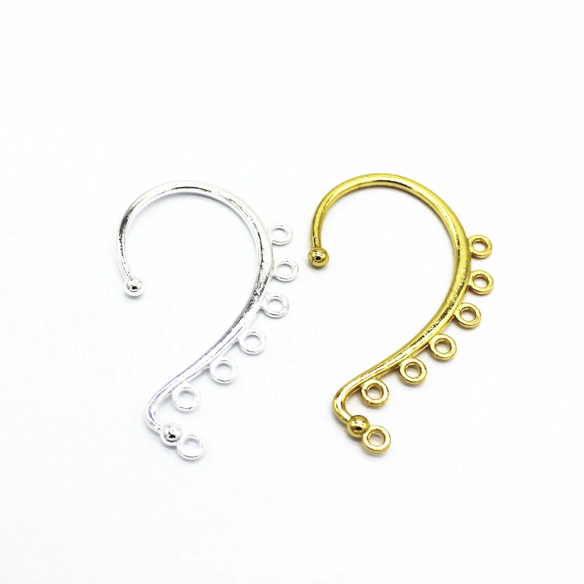 Соединители для подвесок из металлического сплава с золотым и серебряным