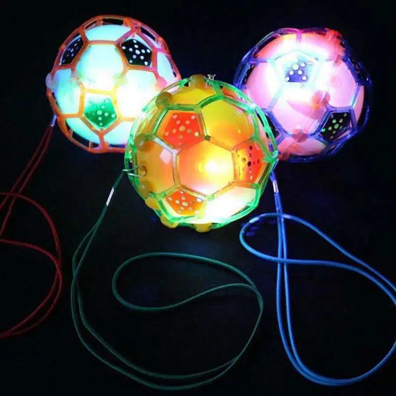 

2pcs Electric Luminous Jumping Football Toy for Kids Children No Battery