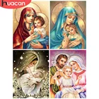 Картина с изображением девы Марии, квадратнаякруглая