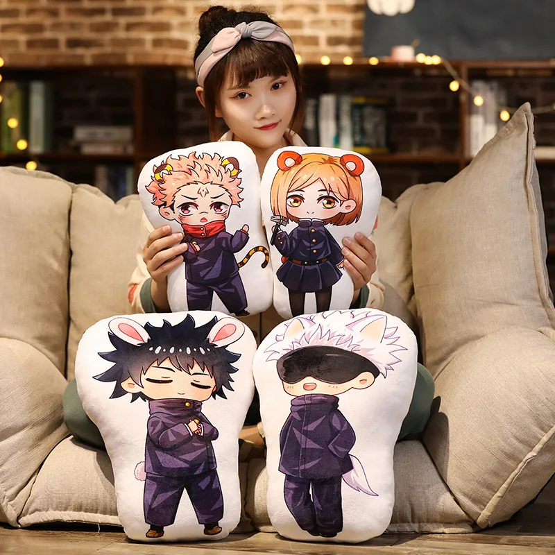 

Jujutsu Kaisen Plush Pillow Doll Itadori Yuji Fushiguro Megumi Gojo Satoru Kugisaki Soft Stuffed Cushion Kids Plushie Pillow Toy