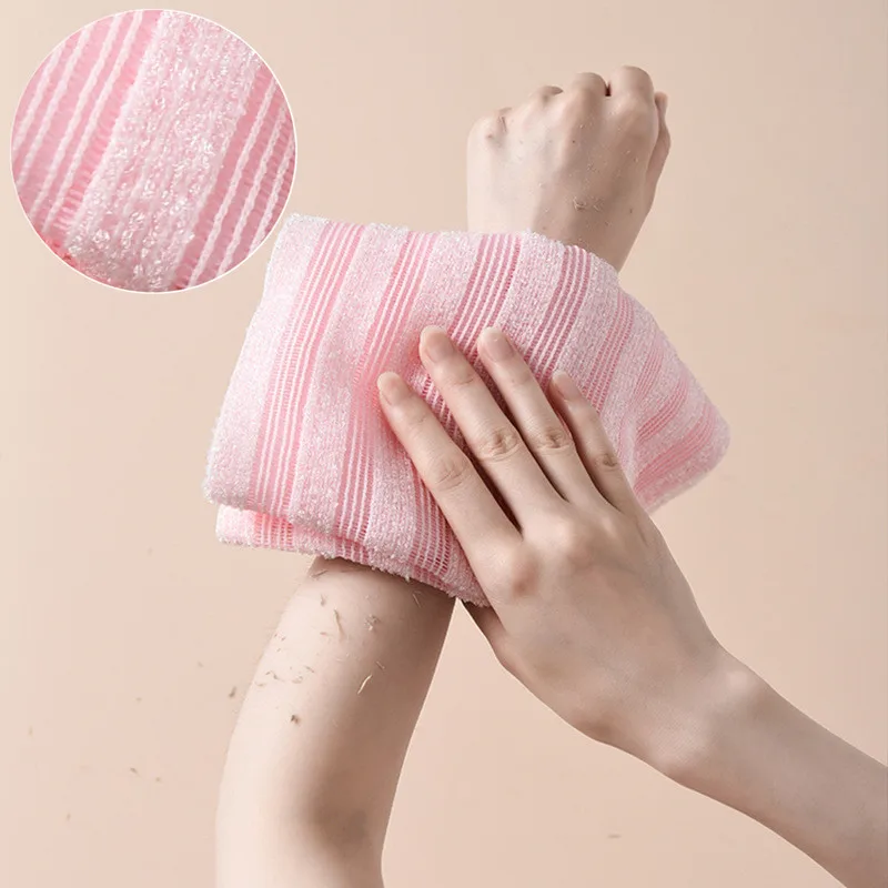 

Японское банное полотенце, Мочалка для спины, отшелушивающая губка для душа, скраб для тела, уход за кожей, аксессуары для ванной