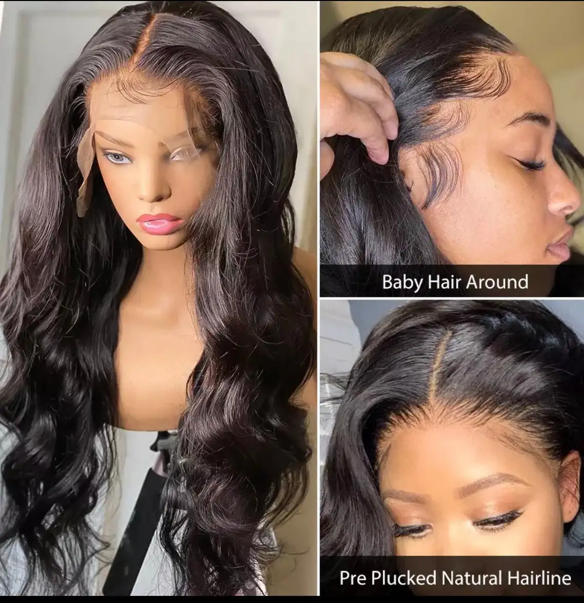 250 Density Body Wave Lace Front Human Hair Wigs For Women Brazilian Natural 30 34 Inch Hd Transparent Frontal Wig | Шиньоны и парики