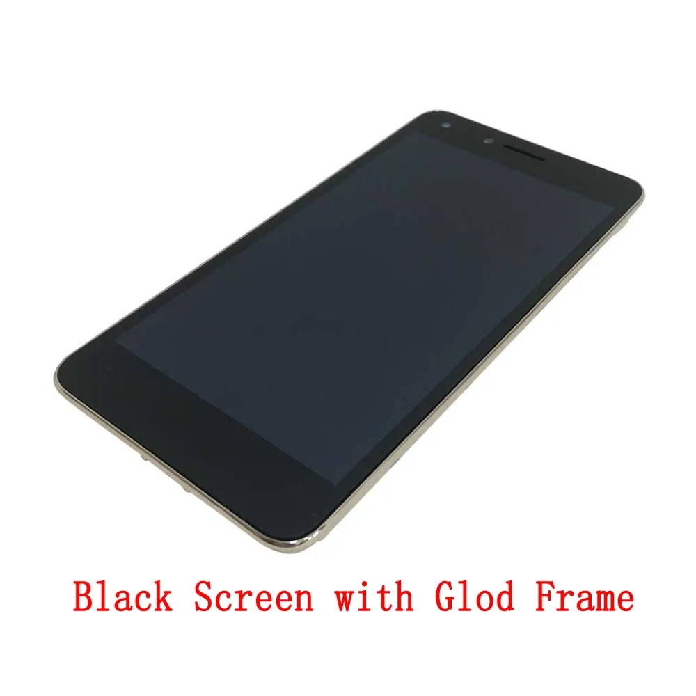 Сенсорный ЖК-дисплей для huawei Y6 II Compact Honor 5A LYO-L01 LYO-L21 LYO L01 L21, сенсорный ЖК-дисплей с рамкой - Цвет: BK LCD Gold Frame